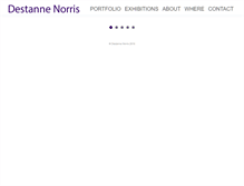 Tablet Screenshot of destannenorris.com